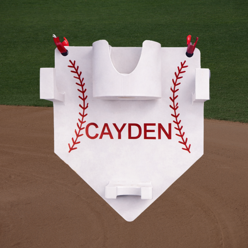 Personalized Ballpark Buddy™ – Baseball Fence Organizer (Helmet, Bat, Glove & Drink Holder)
